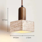 Zelsara Travertine Pendant Lamp