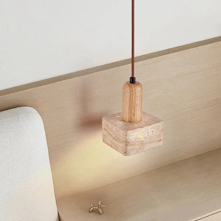 Zelsara Travertine Pendant Lamp