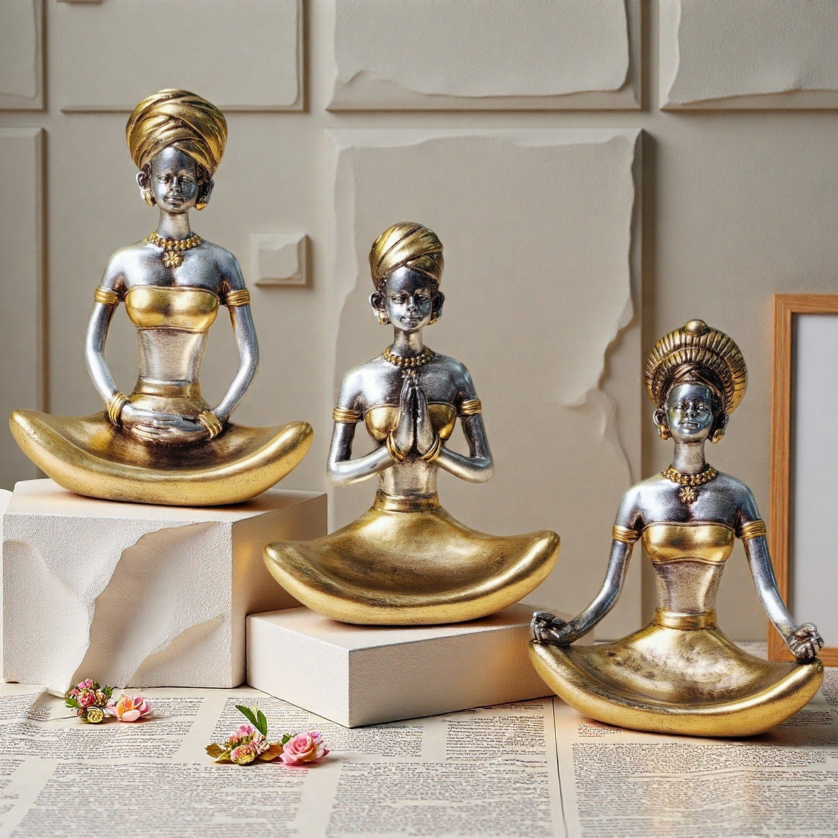 Zenart Statue Gold Silver | Thrascher